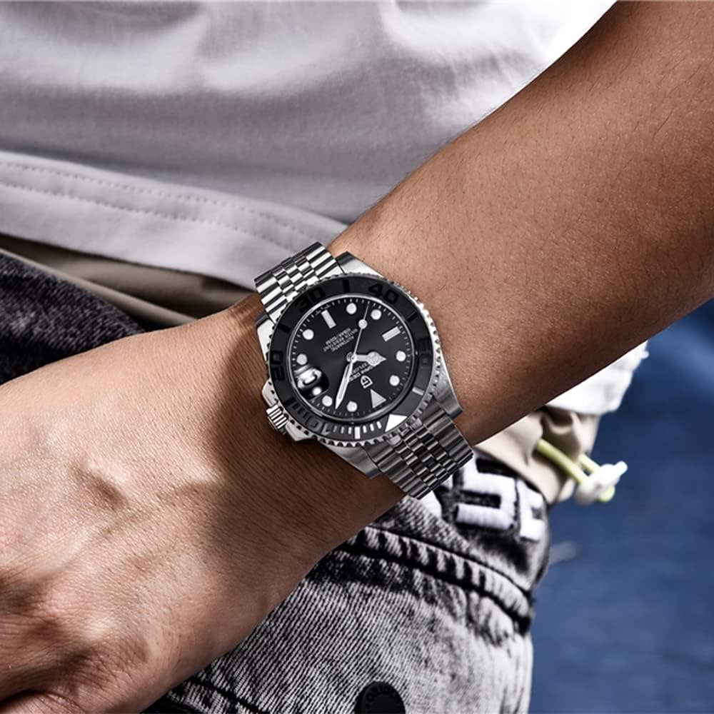 PAGANI DESIGN PD1651 Men's Automatic Watches 40mm Stainless Steel Waterproof Mechanical Wrist Watches with NH35 Movement