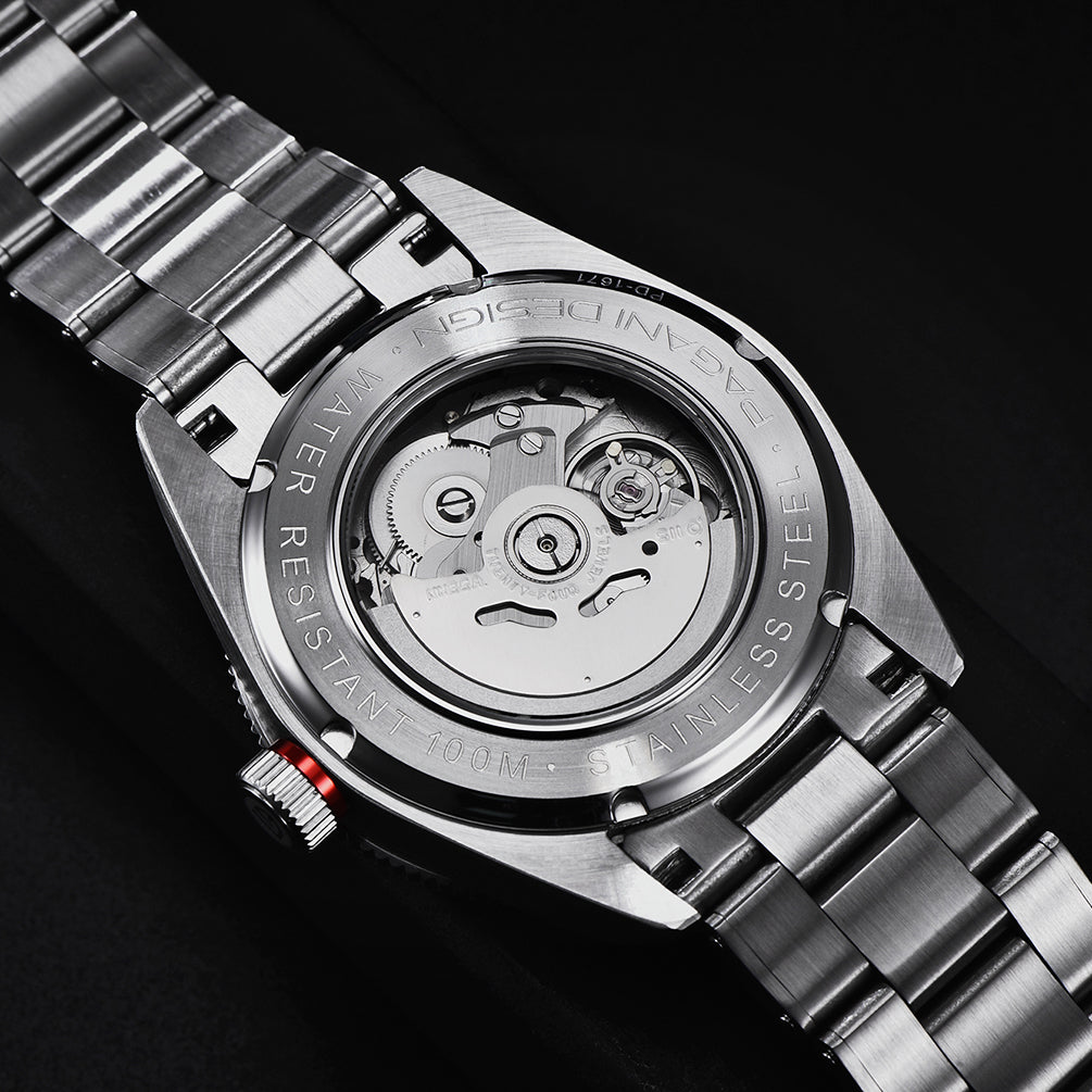 PAGANI DESIGN PD1671 Men's Fully Automatic 42mm NH35A Mechanical Wristwatch Business Men's Waterproof Automatic Watch