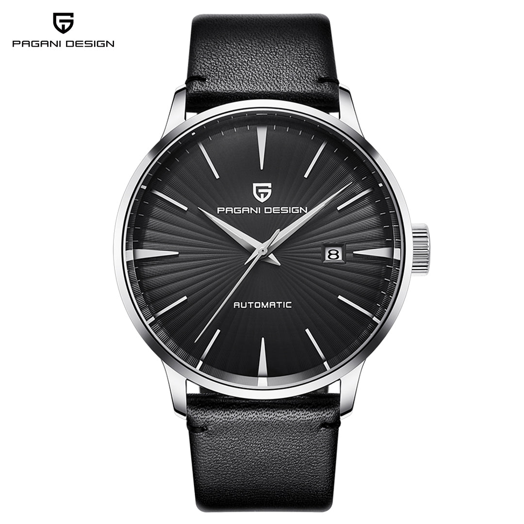 PAGANI DESIGN PD 2770 Luxury Automatic Men's Watches 43MM Stainless Steel Genuine Leather Waterproof Wrist Watch for Men Business Style Casual Design