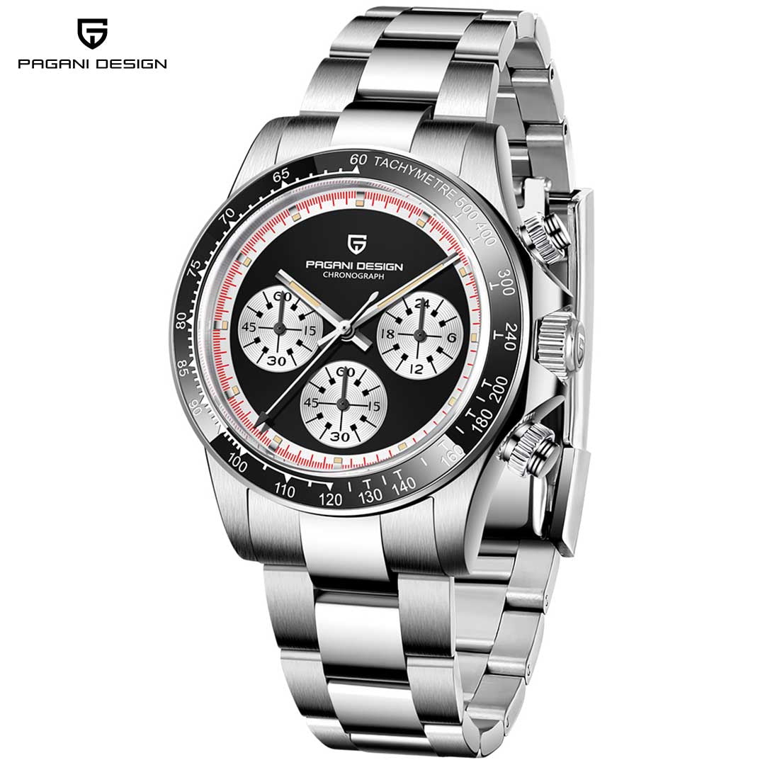 PAGANI DESIGN PD1676 Men's Quartz Watches 40mm Stainless Steel Chronograph Wrist Watches for Men