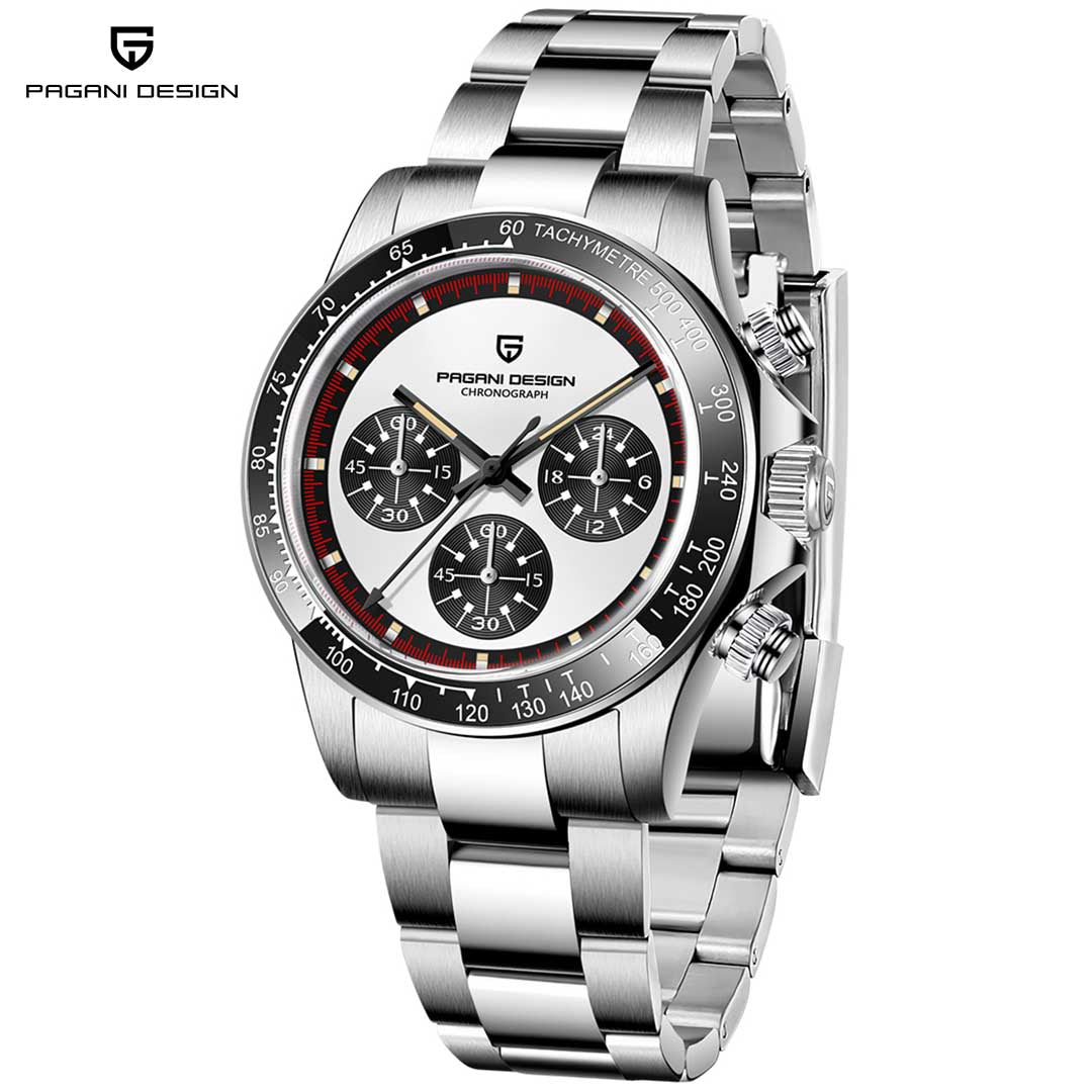 PAGANI DESIGN PD1676 Men's Quartz Watches 40mm Stainless Steel Chronograph Wrist Watches for Men