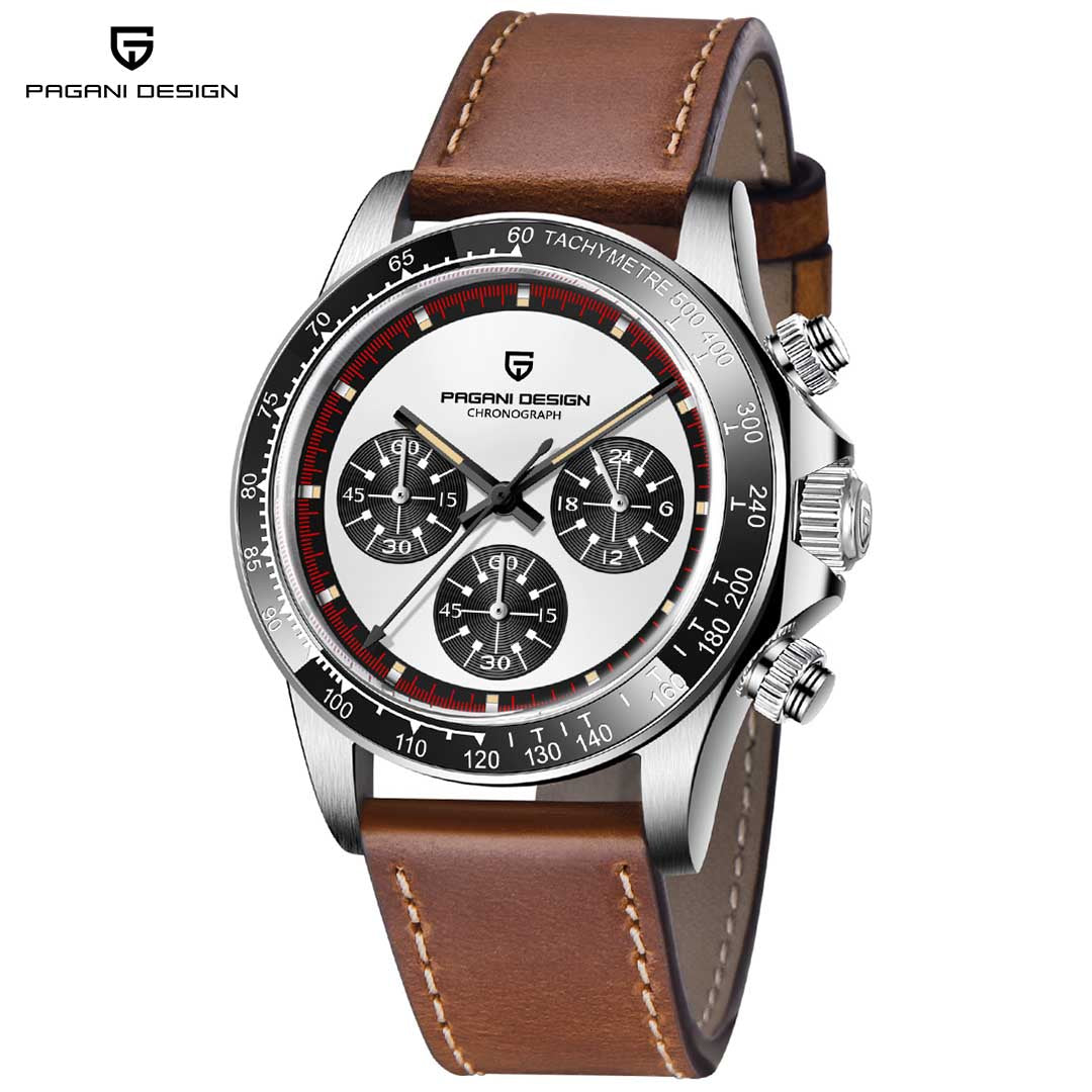 PAGANI DESIGN PD1676 Men's Quartz Watches 40mm Stainless Steel Chronograph Wrist Watches for Men